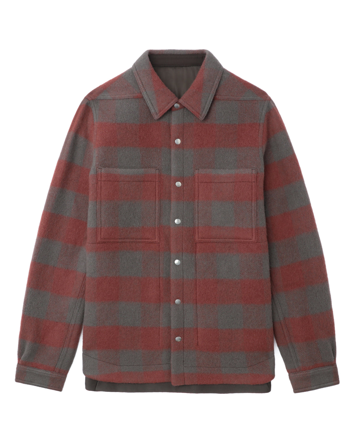 Plaid shirt-jacket