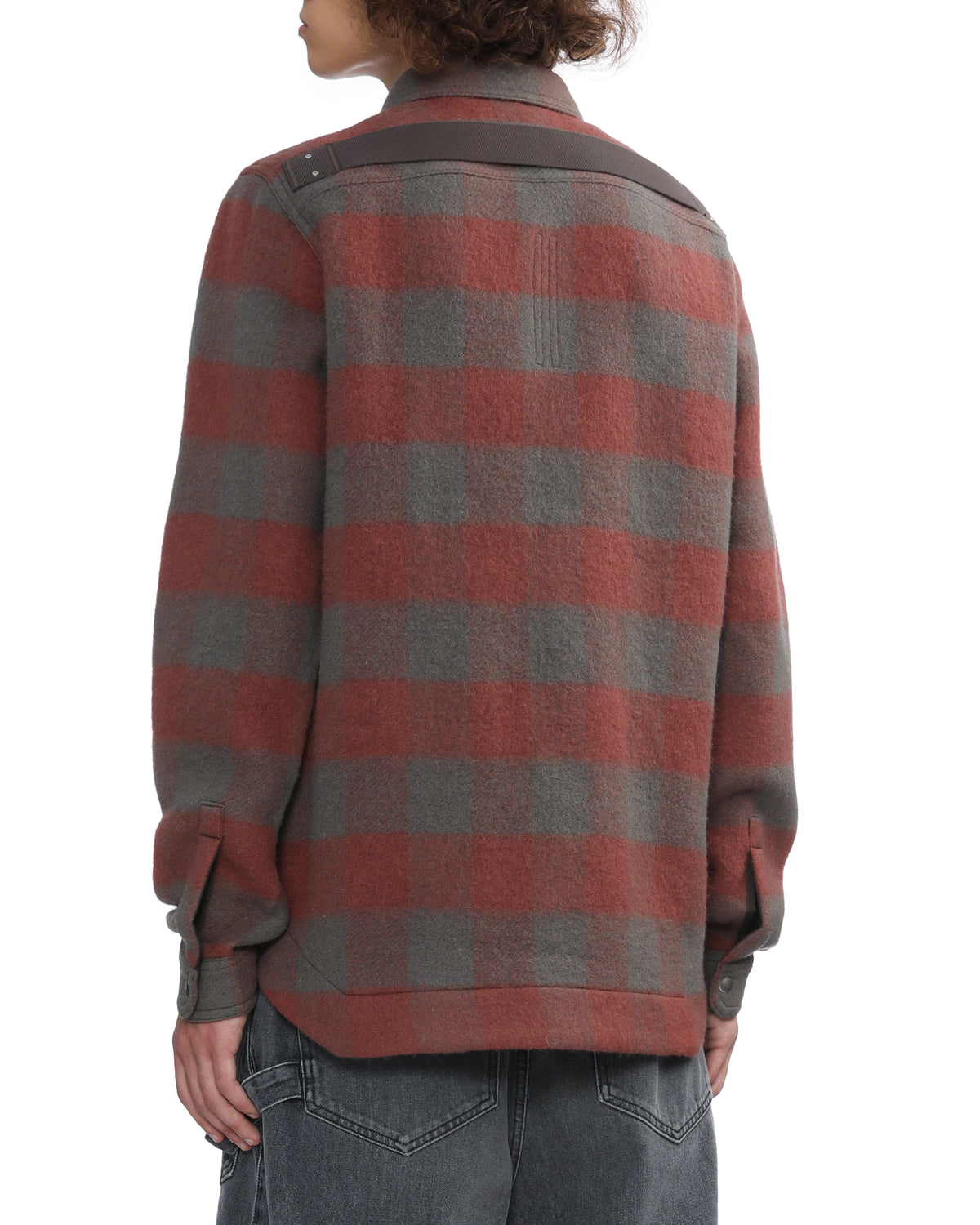 Plaid shirt-jacket
