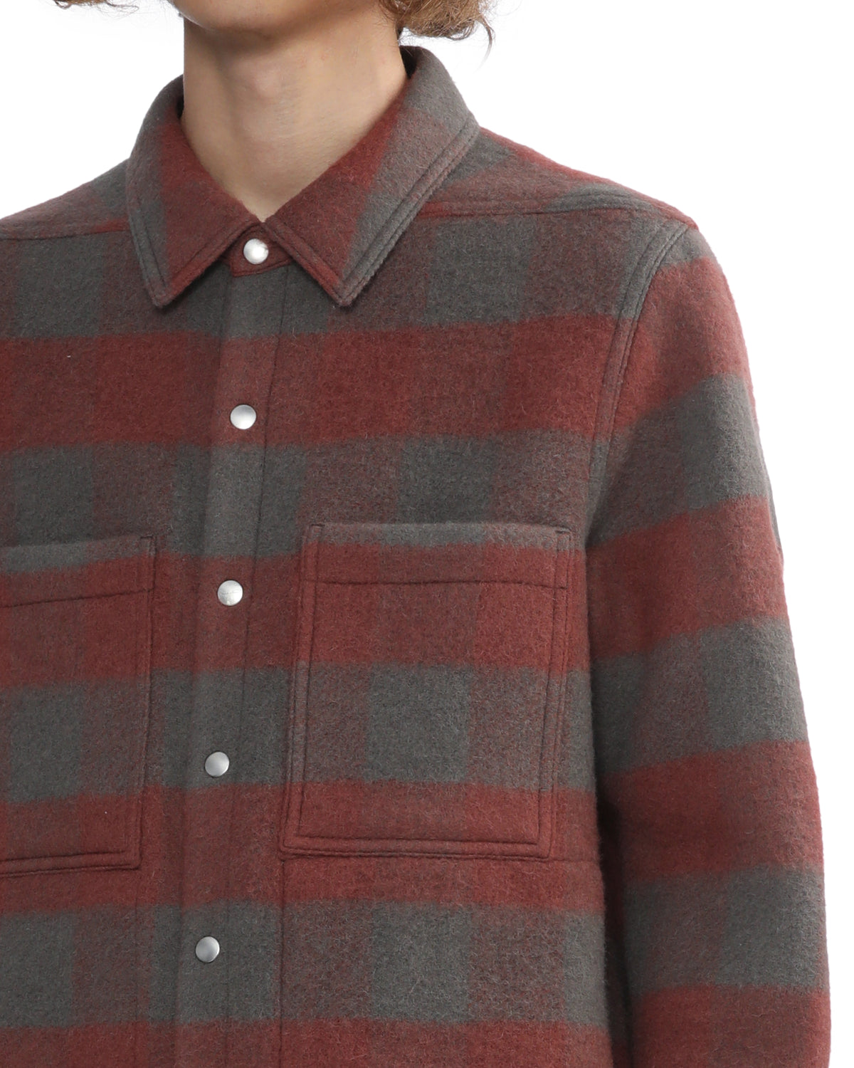 Plaid shirt-jacket