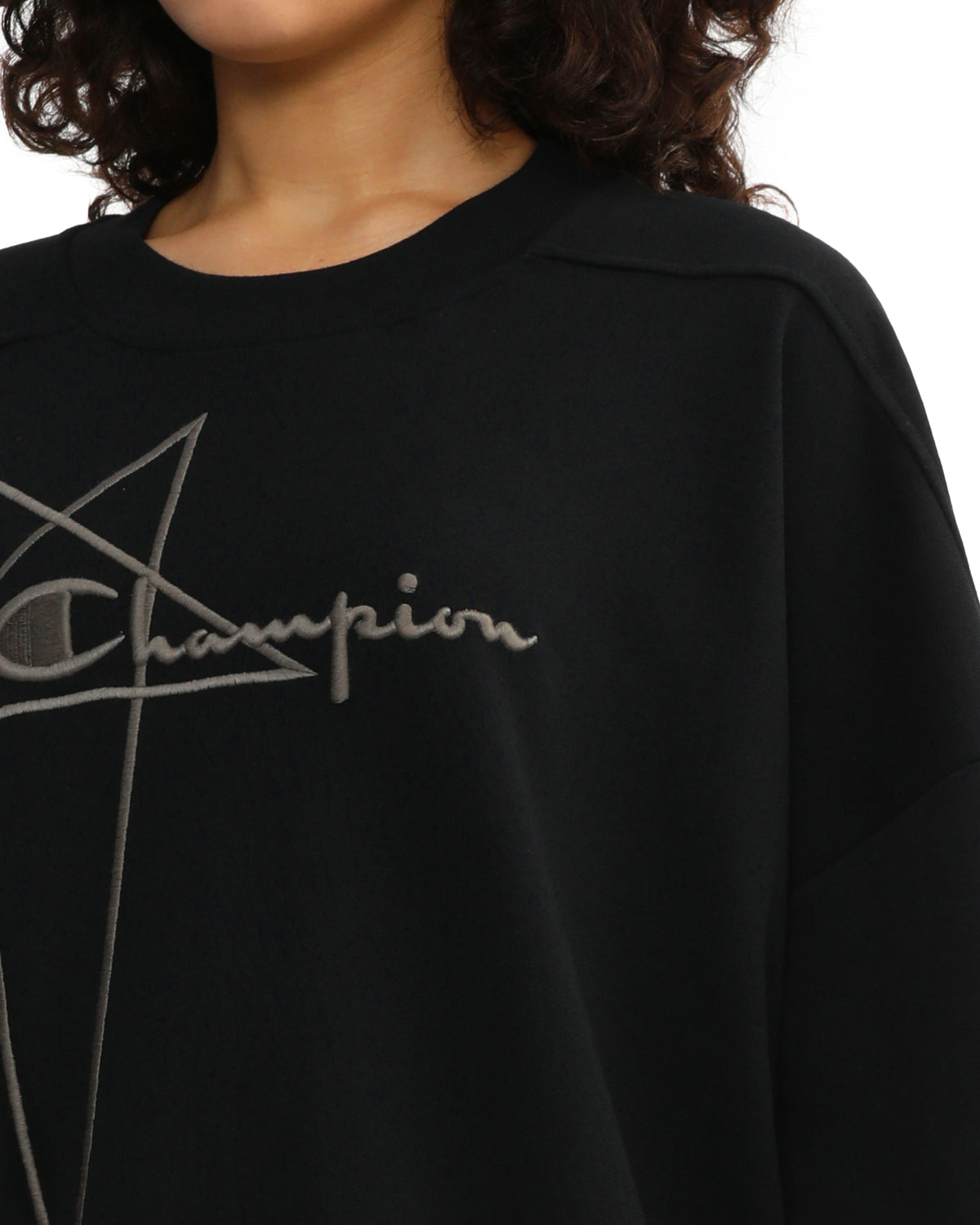 X Champion logo sweater
