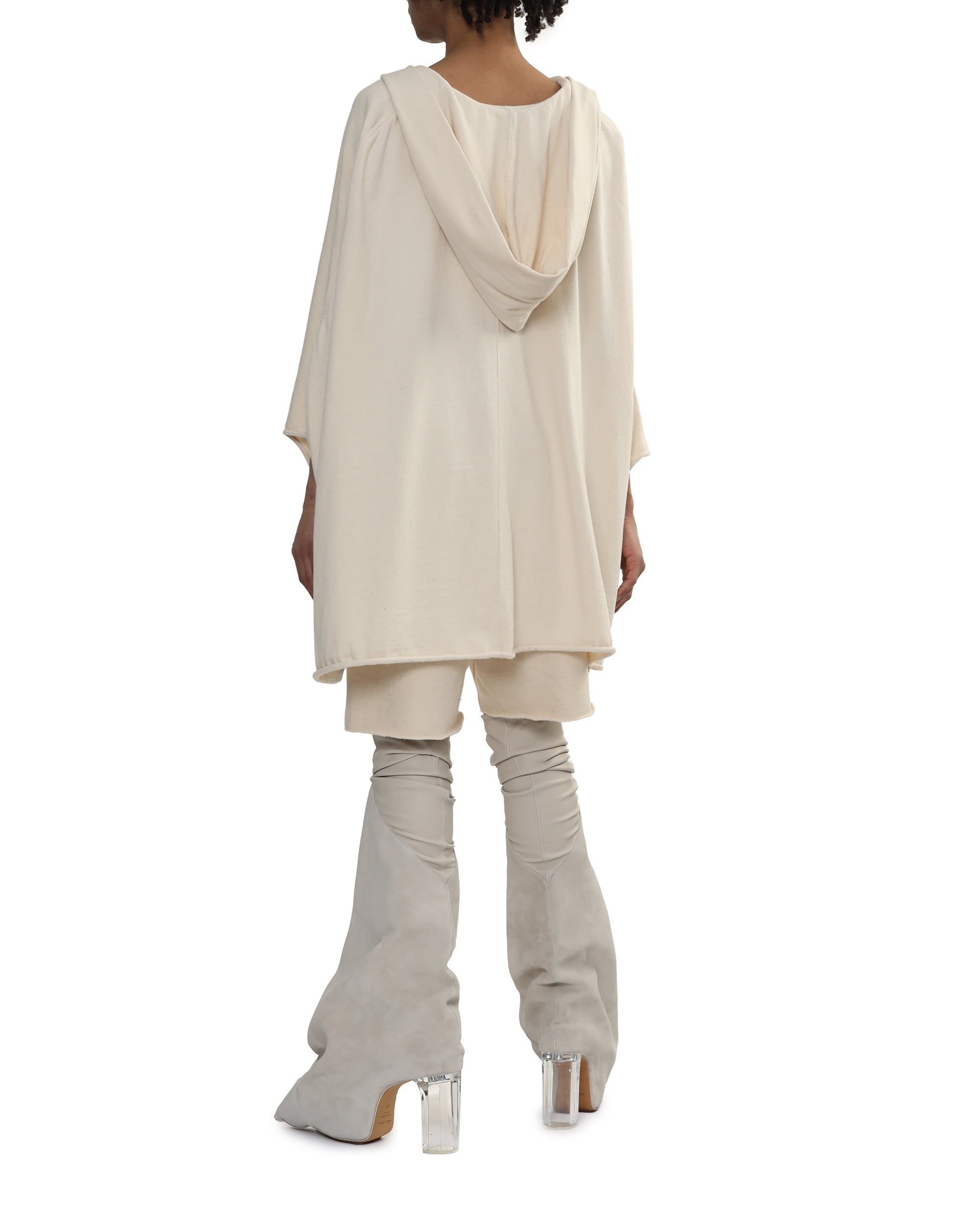Hooded poncho top