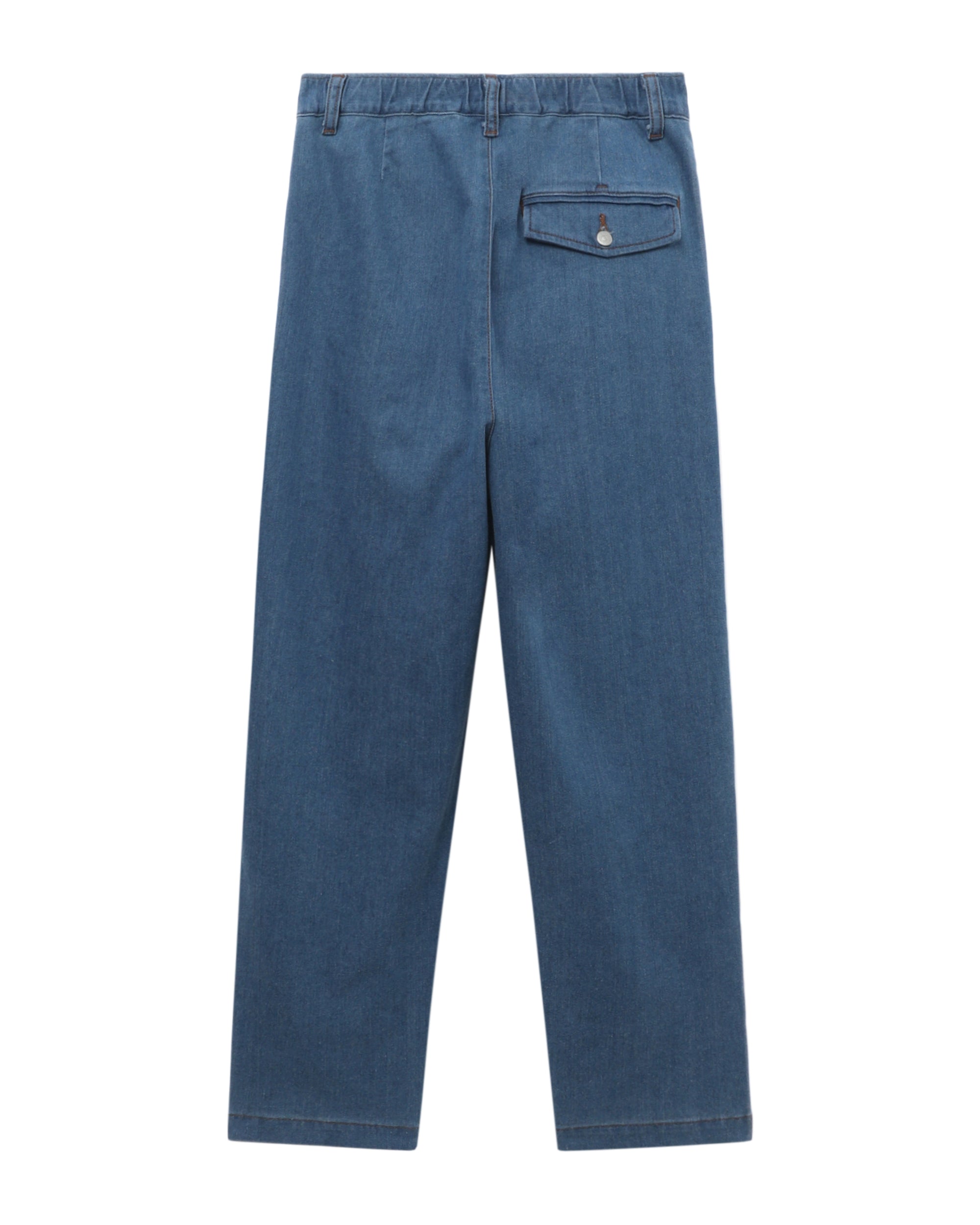 Drop crotch denim pants